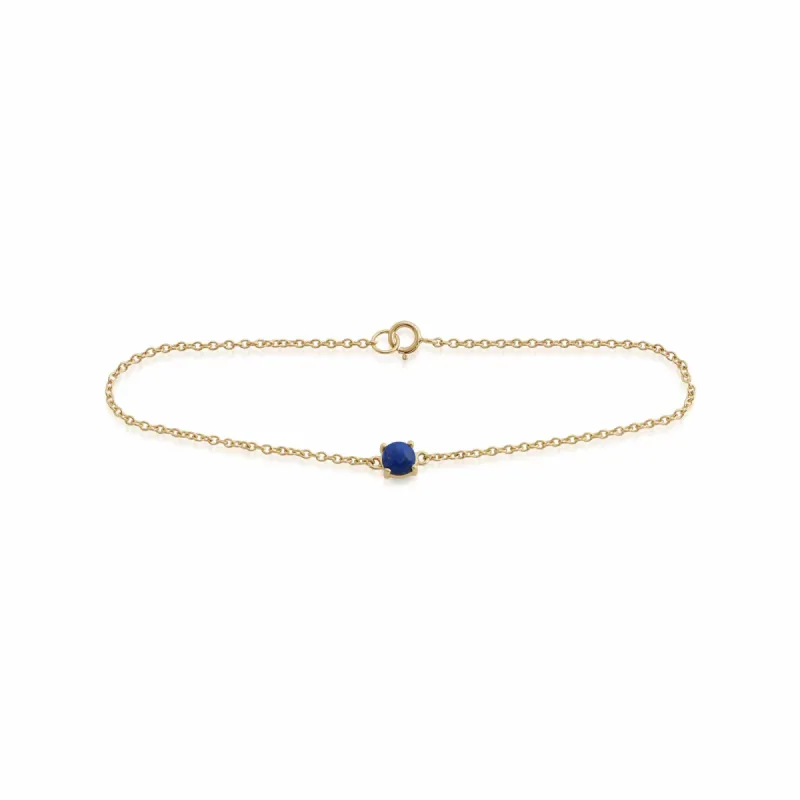Gemondo 9ct Yellow Gold 0.58ct Lapis Lazuli 19cm Bracelet sold by Gemondo Jewellery