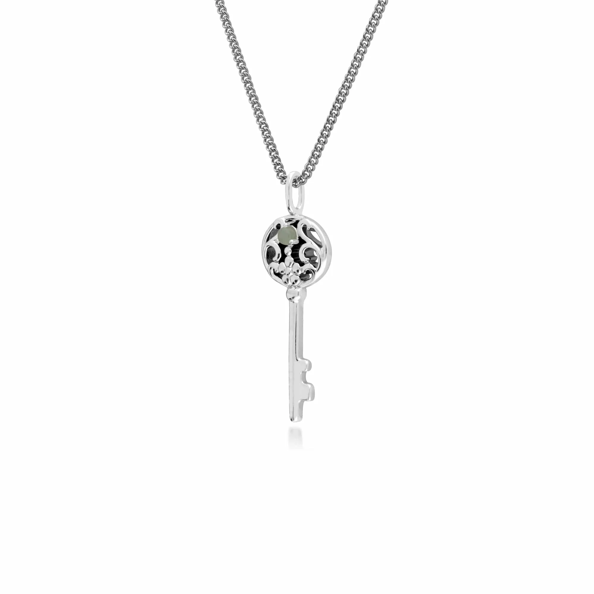 Gemondo Sterling Silver Jade Big Key Charm sold by Gemondo Jewellery product image thumbnail 2