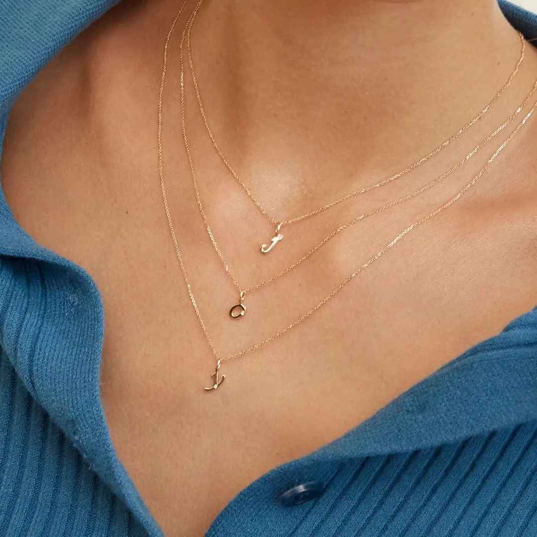 Alphabet Letter T Diamond pendant in 9ct Yellow Gold sold by Gemondo Jewellery product image thumbnail 2