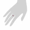 Gemondo 9ct White Gold 0.63ct Ruby & Diamond Cluster Ring sold by Gemondo Jewellery