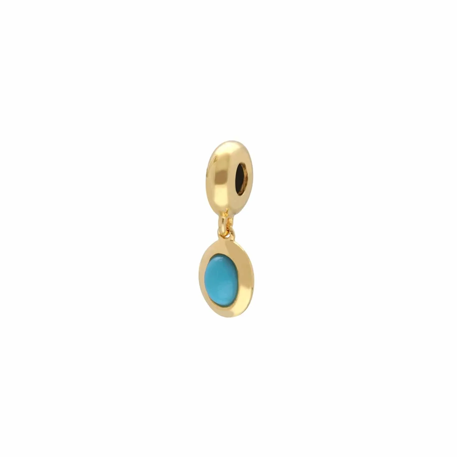 Achievement 'Stone of Protection' Gold Plated Turquoise Charm sold by Gemondo Jewellery product image thumbnail 3