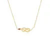 ECFEW™ Garnet Winding Snake Pendant Necklace in Gold Plated Sterling Silver sold by Gemondo Jewellery