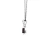 Art Nouveau Style Pear Amethyst & Marcasite Pendant in 925 Sterling Silver sold by Gemondo Jewellery