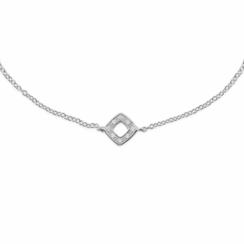 Gemondo 9ct White Gold 3pt Diamond 19cm Bracelet sold by Gemondo Jewellery