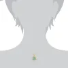 Floral Round Emerald & Diamond Pendant in 9ct Yellow Gold sold by Gemondo Jewellery