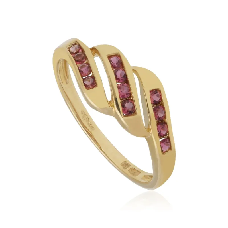 Kosmos Tourmaline Ring in 9ct Yellow Gold sold by Gemondo Jewellery
