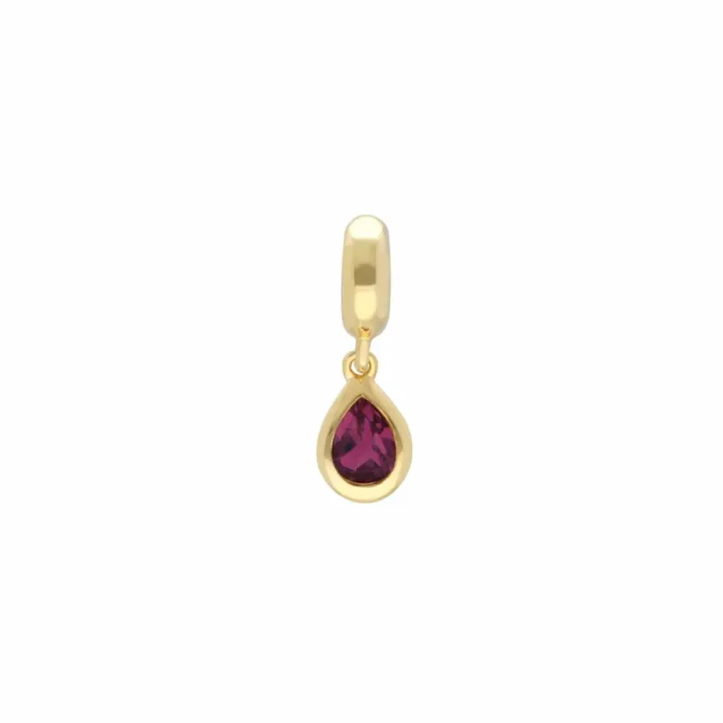 Achievement 'Unshakeable Promise' Gold Plated Tourmaline Charm sold by Gemondo Jewellery