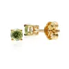 Classic Round Peridot Stud Earrings in 9ct Yellow Gold sold by Gemondo Jewellery