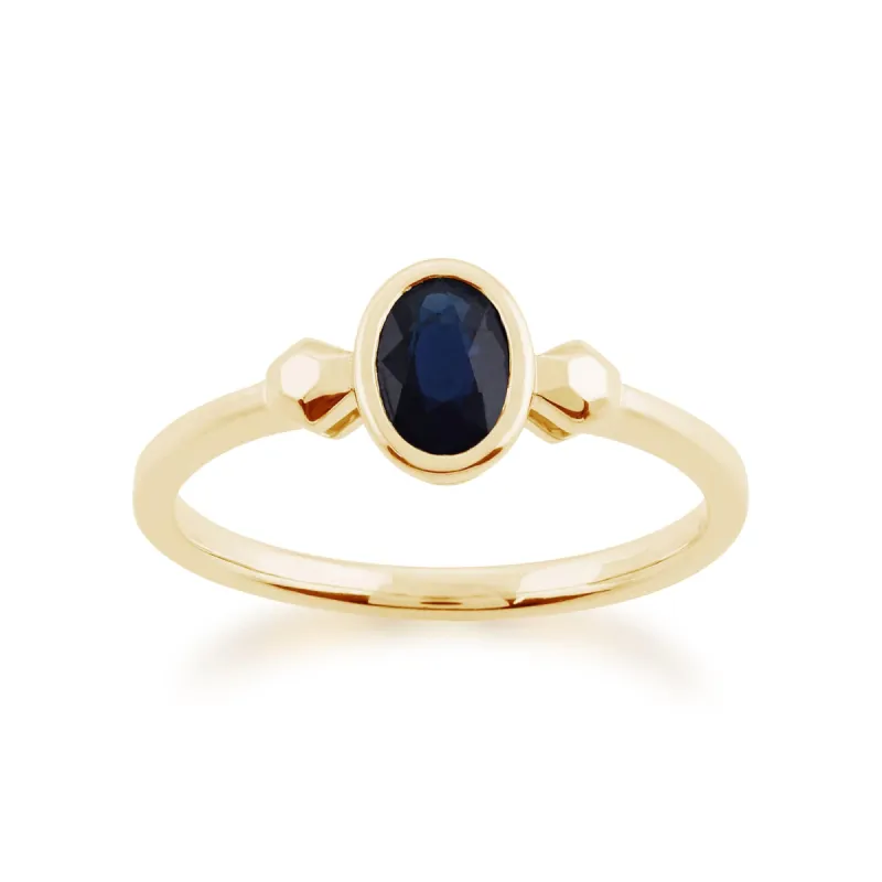 Gemondo 9ct Yellow Gold 0.57ct Sapphire Ring sold by Gemondo Jewellery