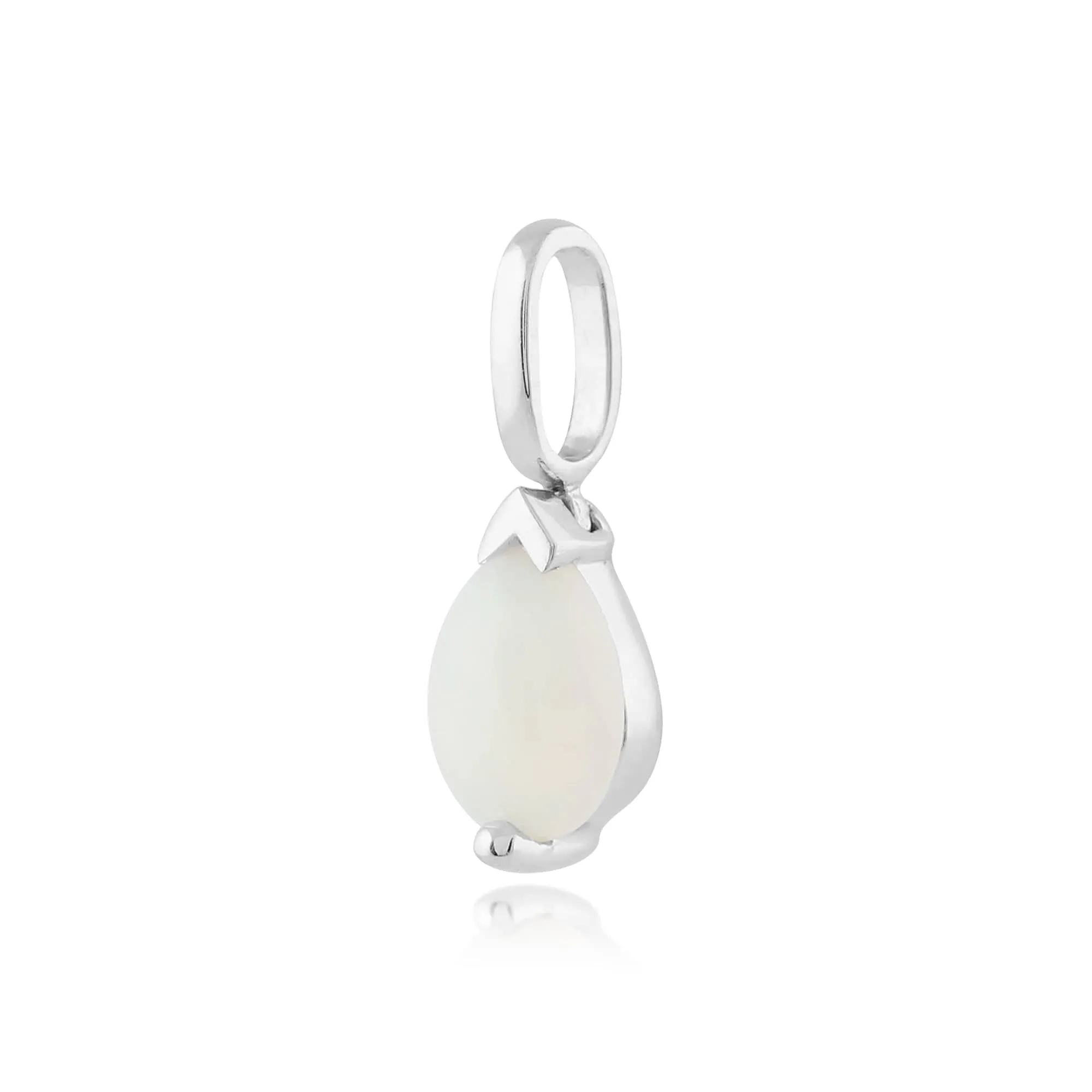 Classic Pear Opal Pendant in 9ct White Gold sold by Gemondo Jewellery product image thumbnail 2