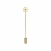 Gardenia Emerald Clover Lapel Pin In 9ct Yellow Gold sold by Gemondo Jewellery