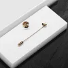 Gardenia Emerald Clover Lapel Pin In 9ct Yellow Gold sold by Gemondo Jewellery