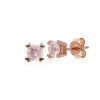 Gemondo 9ct Rose Gold Rose Quartz Heart Claw Earrings sold by Gemondo Jewellery