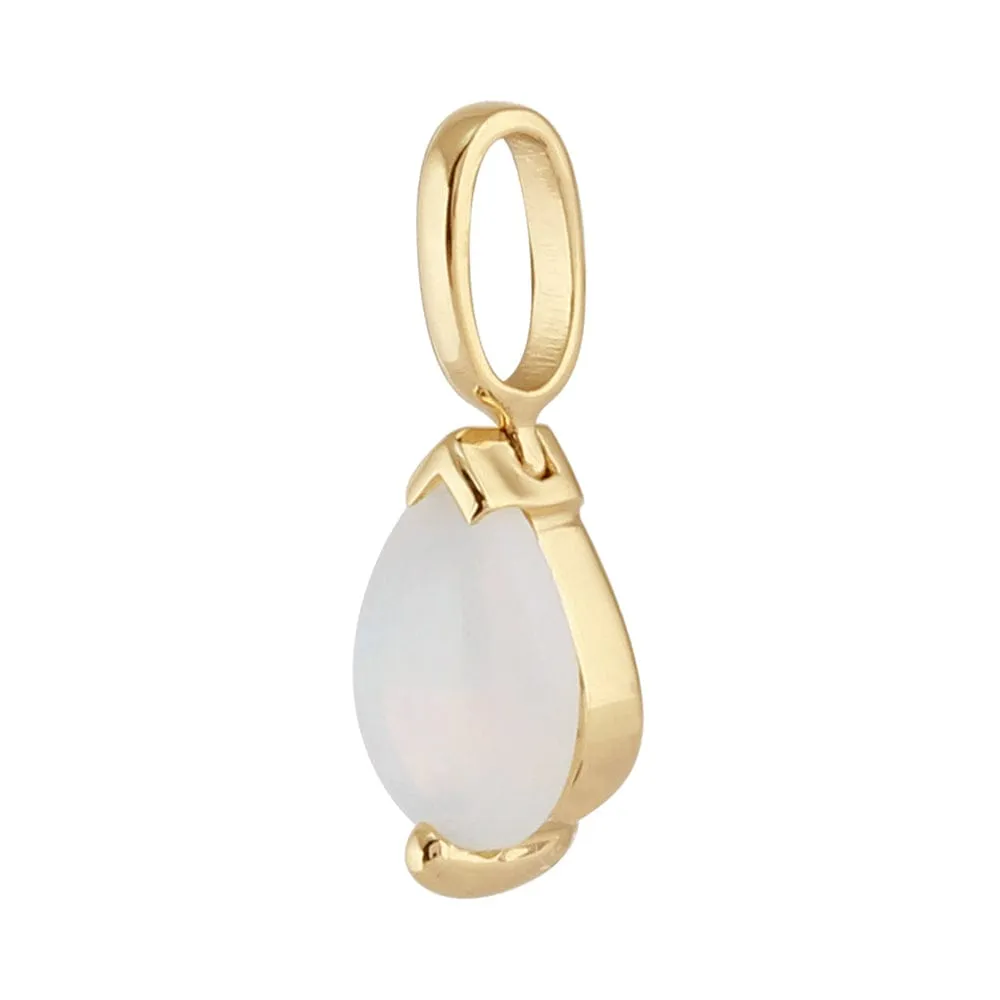 Classic Pear Opal Single Stone Stud Earrings & Pendant Set in 9ct Yellow Gold sold by Gemondo Jewellery product image thumbnail 5