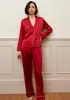 Backstage Red Silk Pyjama sold by Gilda & Pearl