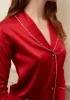 Backstage Red Silk Pyjama sold by Gilda & Pearl