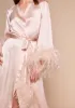 Camille Feather Trim Robe sold by Gilda & Pearl