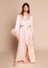 Camille Feather Trim Robe sold by Gilda & Pearl