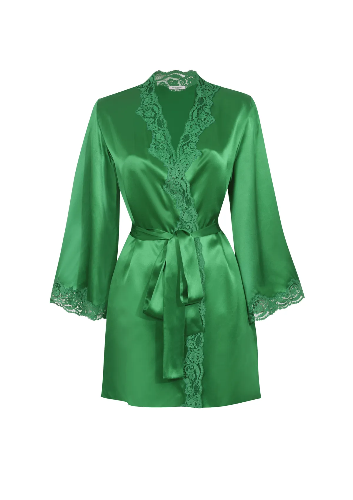 Emeralds in My Boudoir Silk Robe sold by Gilda & Pearl product image thumbnail 3