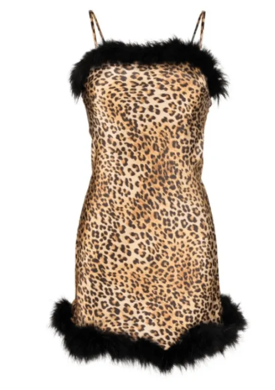 Golden Hollywood Feather Slip sold by Gilda & Pearl