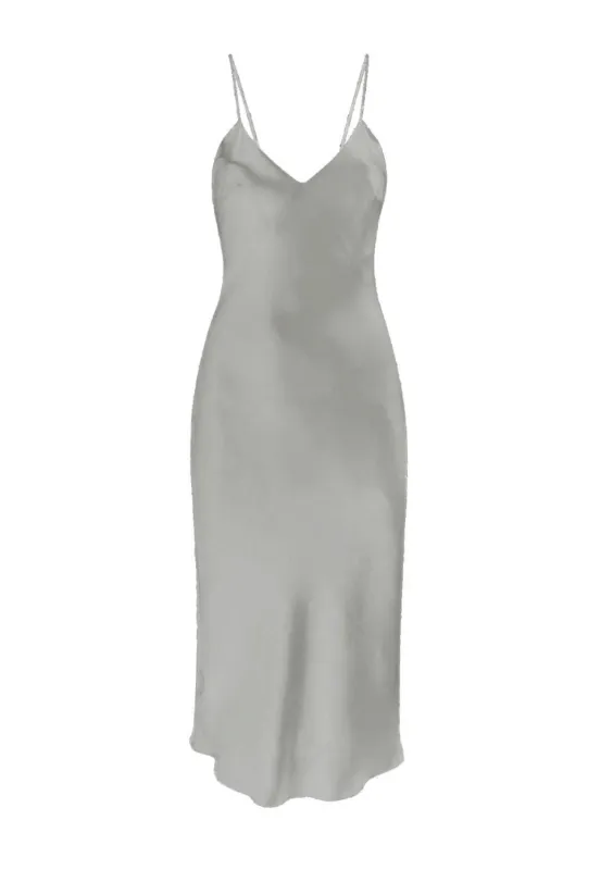 Midi Silk Slip Dress sold by Gilda & Pearl