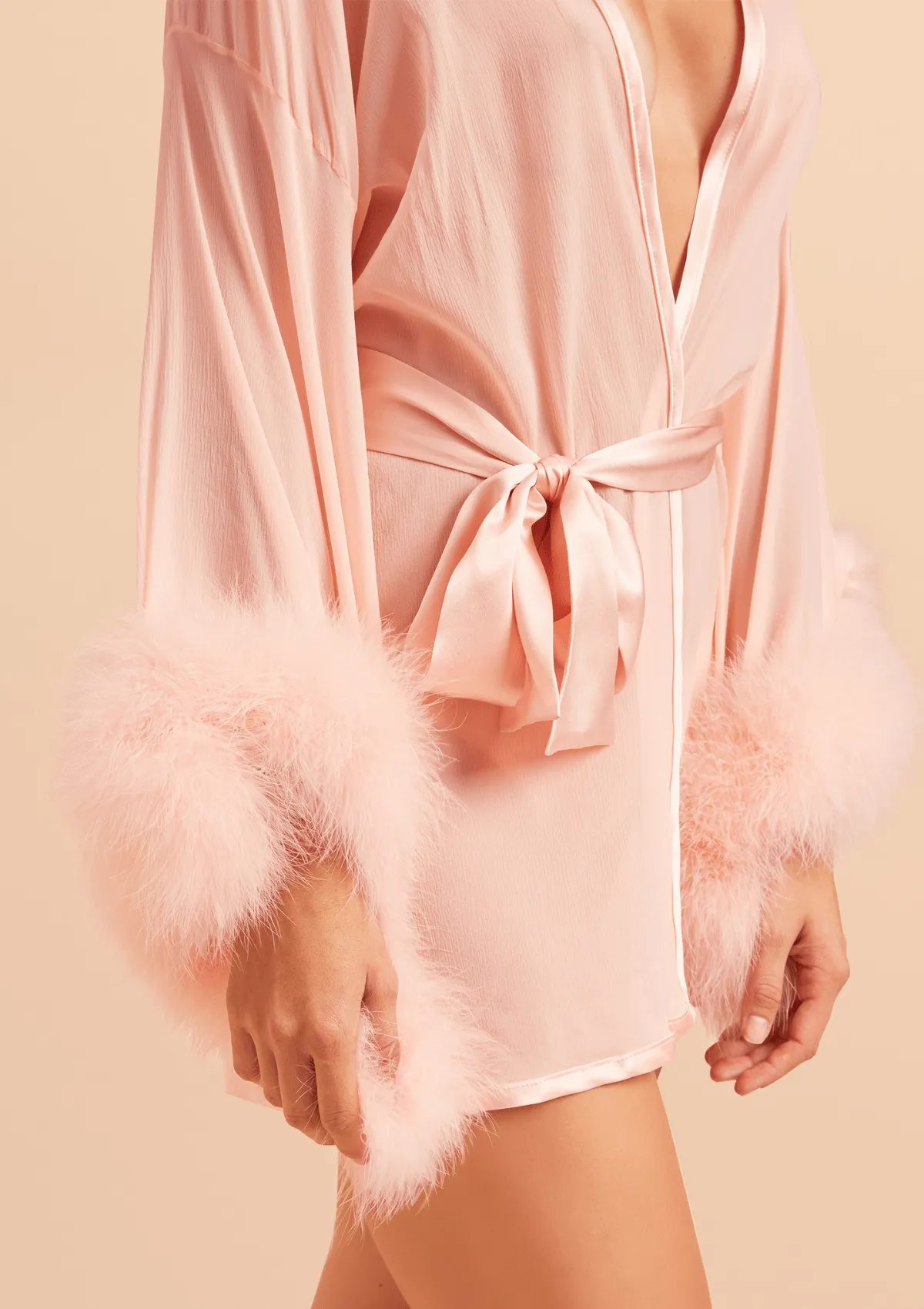 Brief Encounter Silk Robe sold by Gilda & Pearl product image thumbnail 3