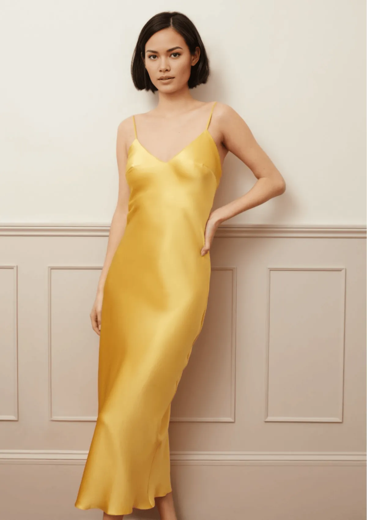 Secret Garden Midi Silk Slip Dress sold by Gilda & Pearl product image thumbnail 2