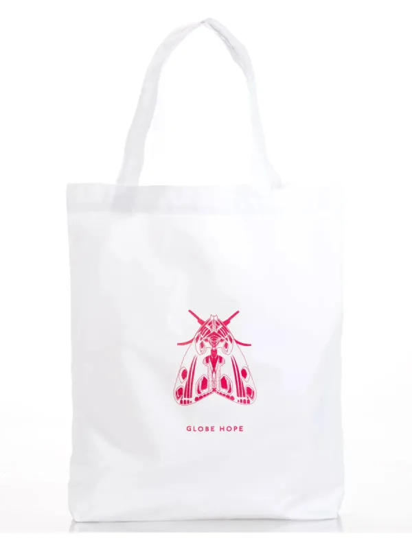 VALO CANVAS BAG, RED MOTH sold by Globe Hope