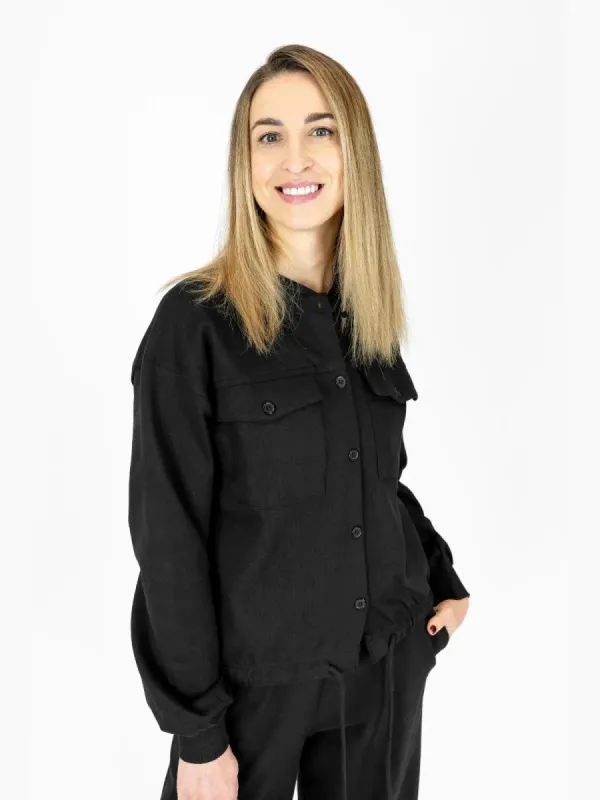 KOITERE college jacket, black sold by Globe Hope
