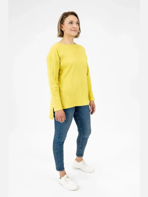 OLOS rib shirt, yellow sold by Globe Hope