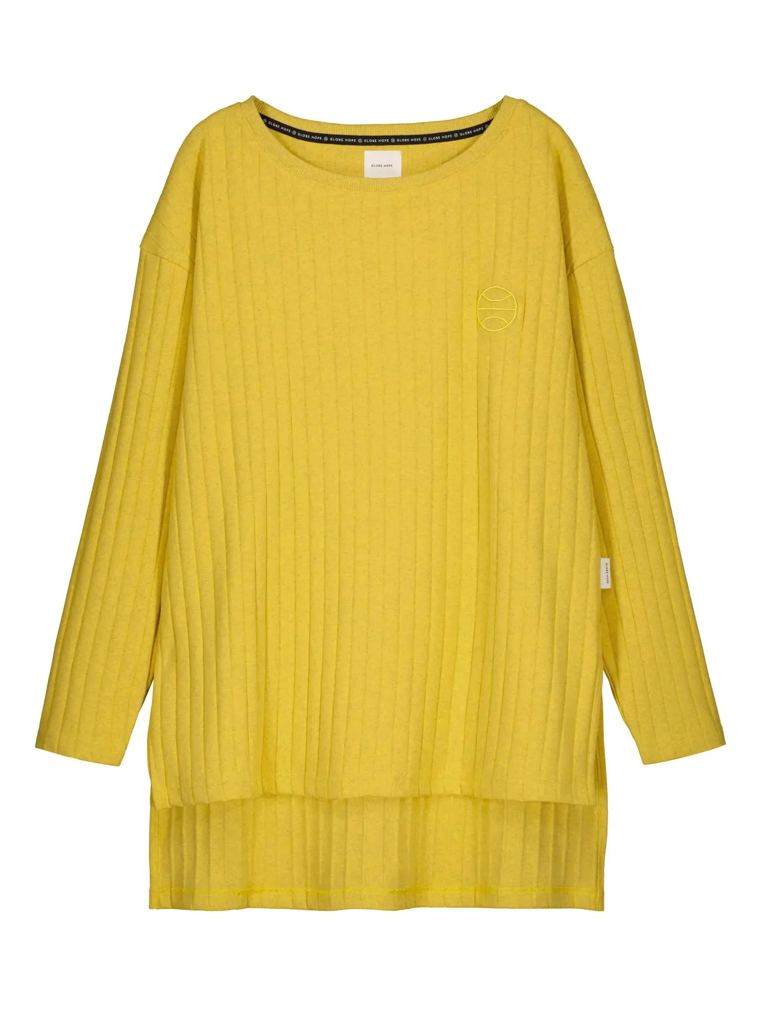 OLOS rib shirt, yellow sold by Globe Hope product image thumbnail 2
