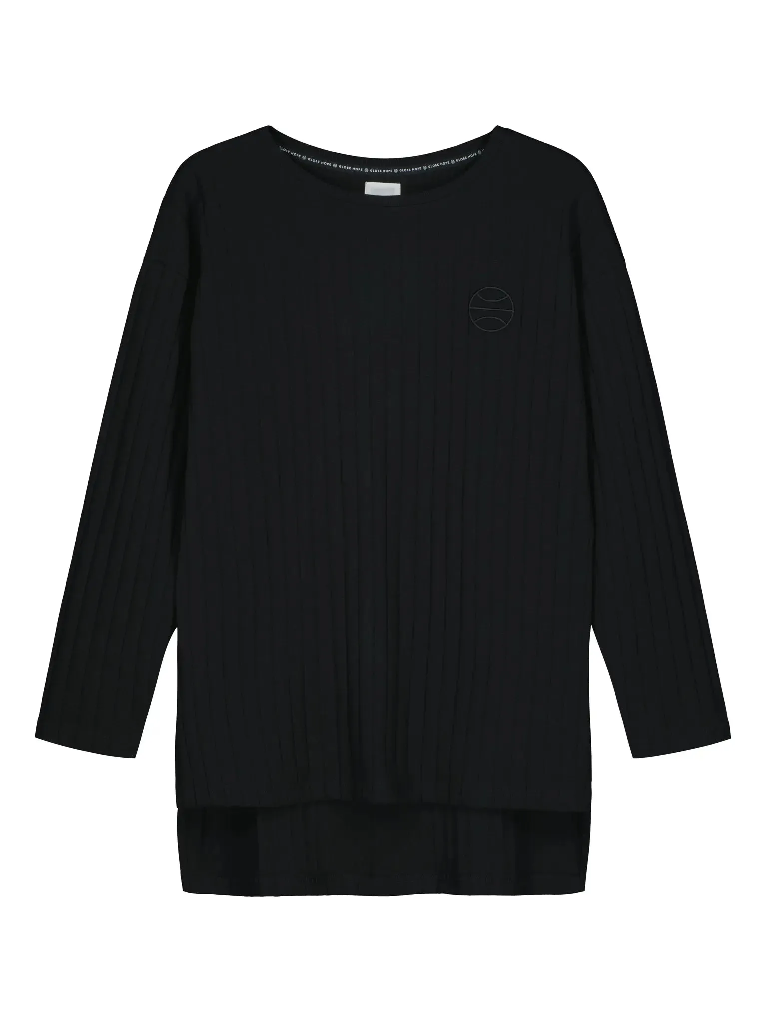OLOS ribb shirt, black sold by Globe Hope product image thumbnail 2
