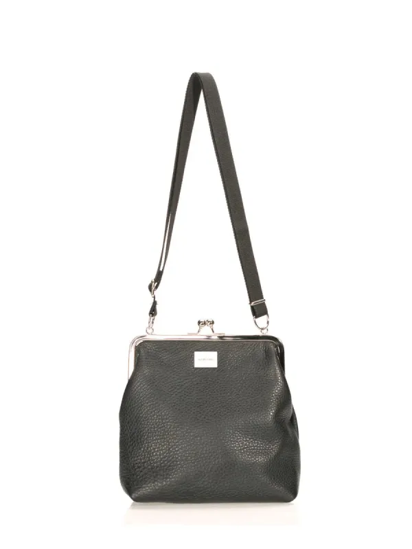 TYYNI bag, black leather sold by Globe Hope