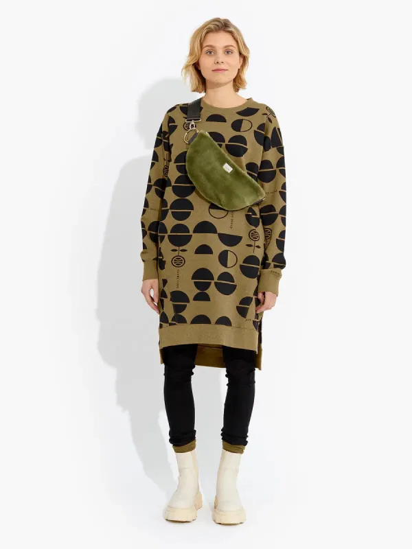 HUOPANA hoodie dress, green sold by Globe Hope