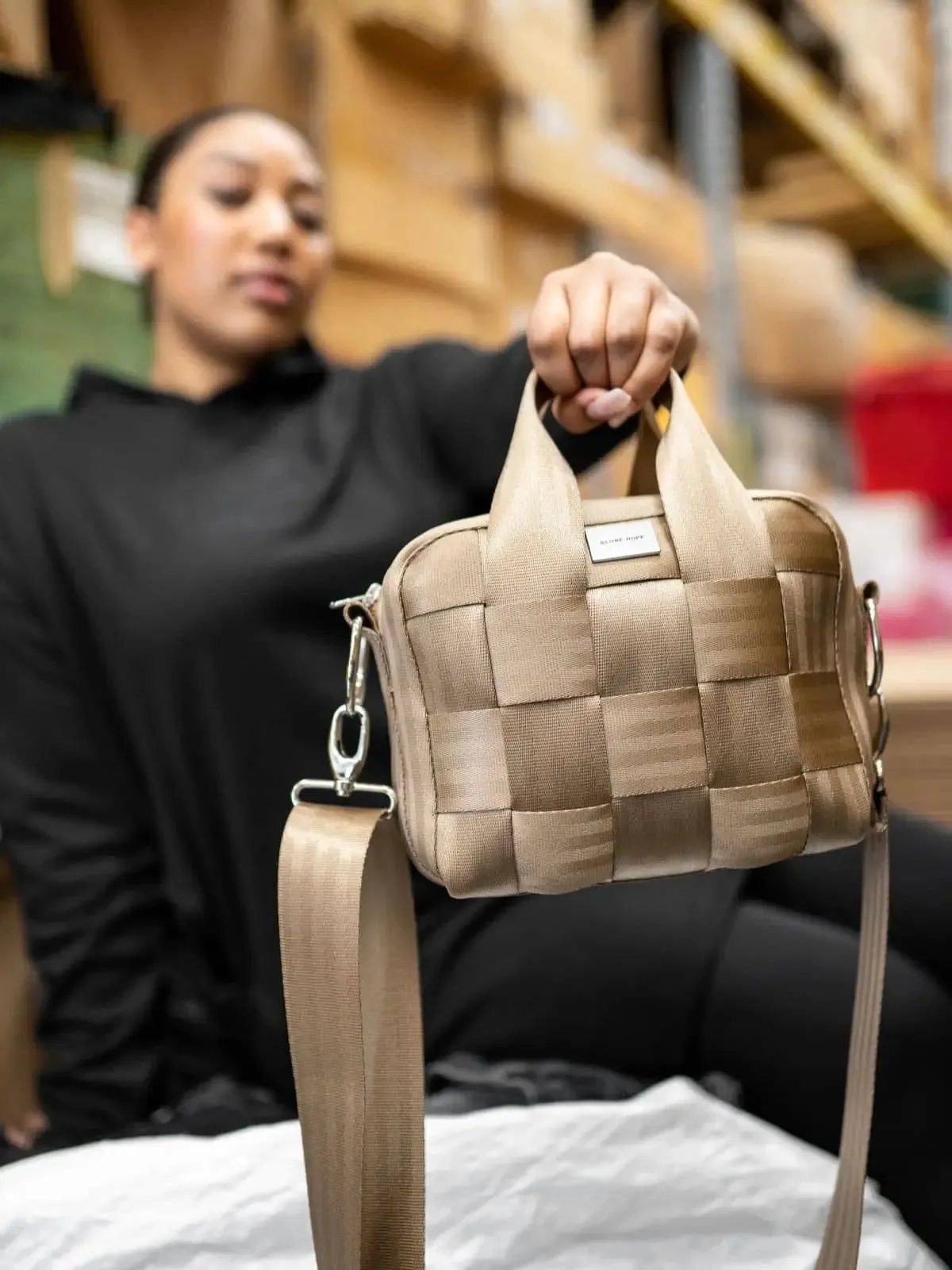 HILLA bag, beige sold by Globe Hope