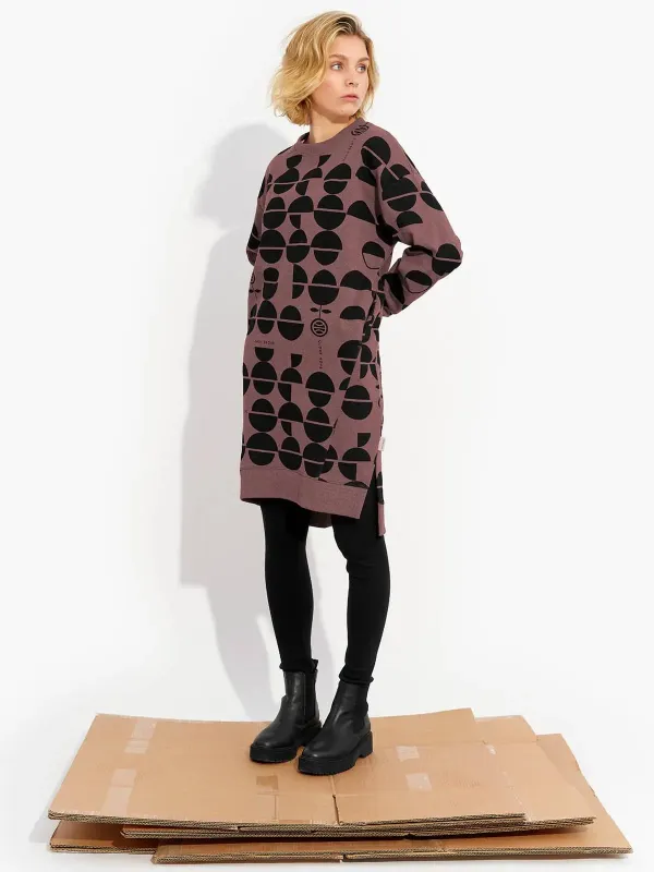 HUOPANA hoodie dress, rose sold by Globe Hope