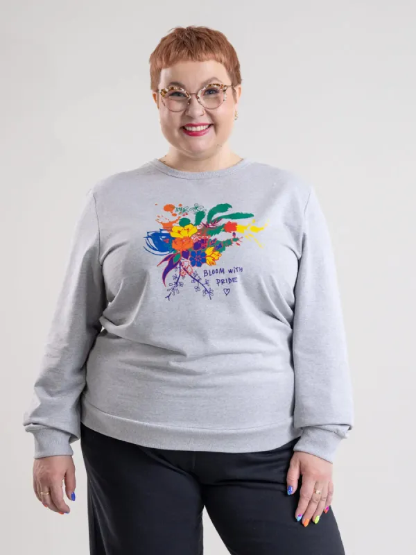 BLOOM WITH PRIDE, sweatshirt sold by Globe Hope