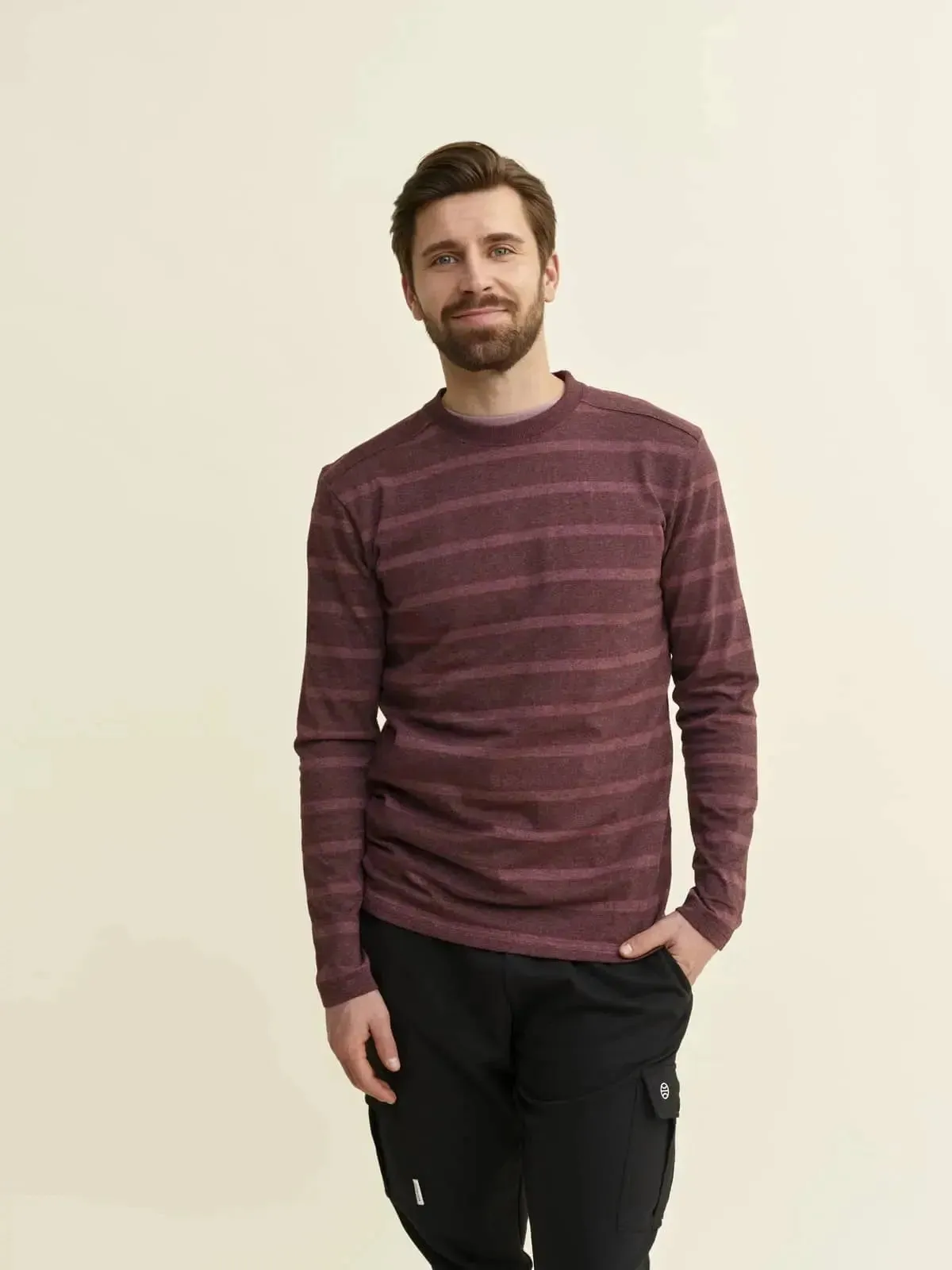 RODOLIITTI paita, viininpunaraidallinen sold by Globe Hope product image thumbnail 4