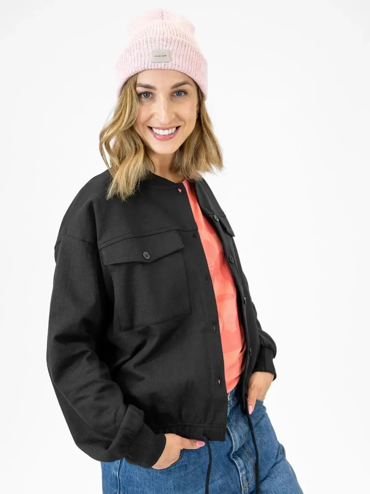 KOITERE collegetakki, musta sold by Globe Hope product image thumbnail 4