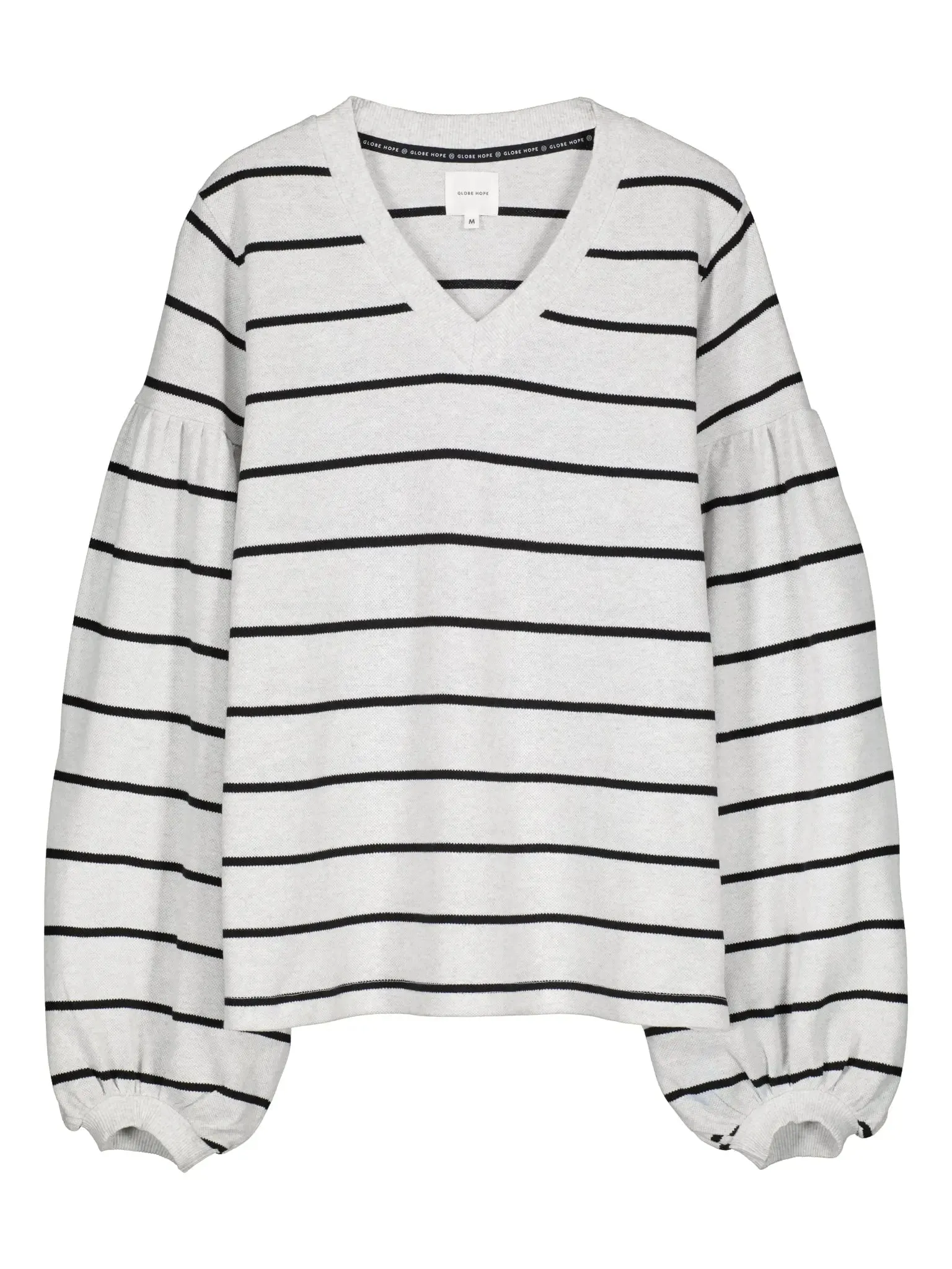 LOMPOLO shirt, grey striped sold by Globe Hope product image thumbnail 3