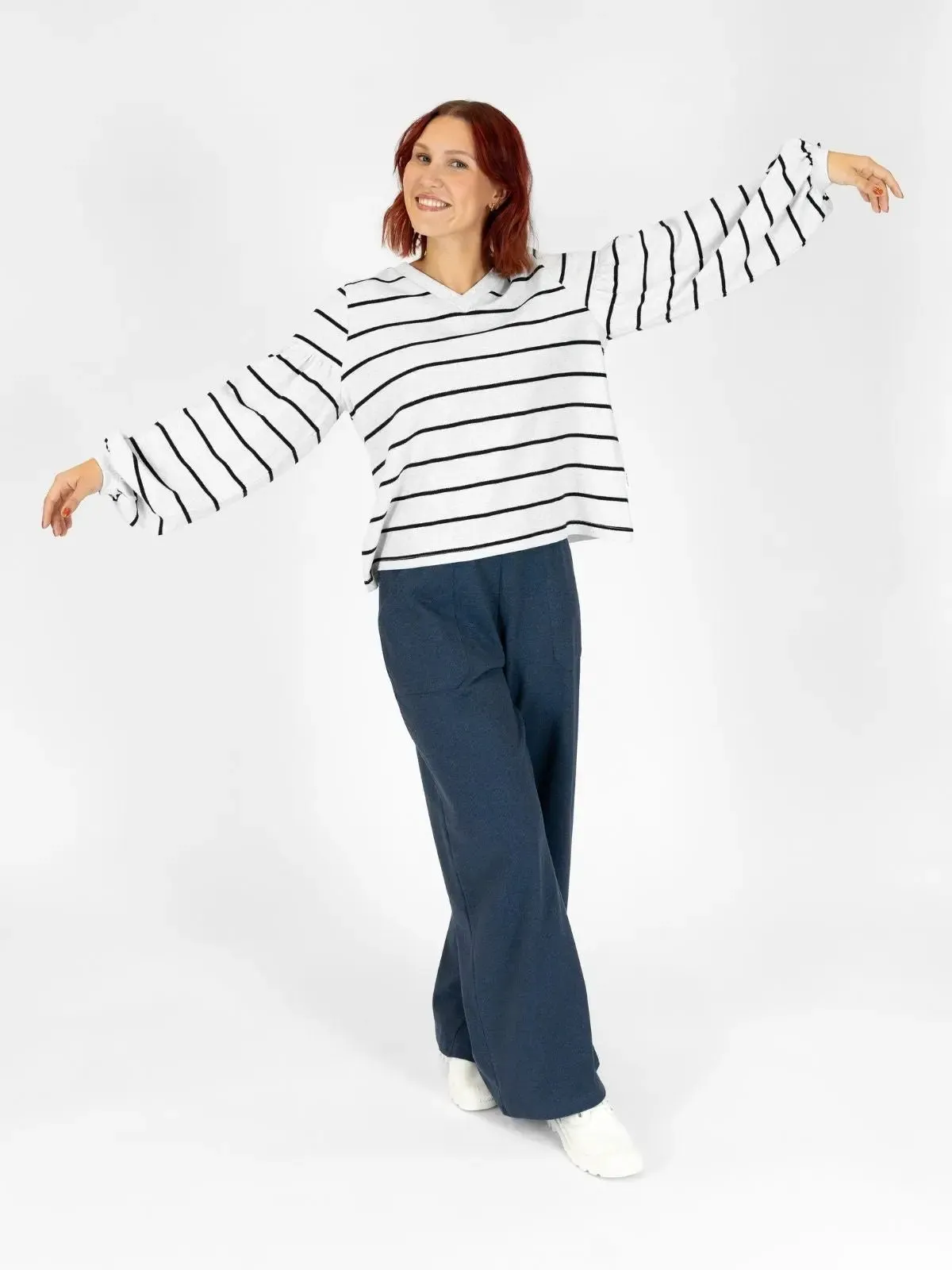 LOMPOLO shirt, grey striped sold by Globe Hope product image thumbnail 4