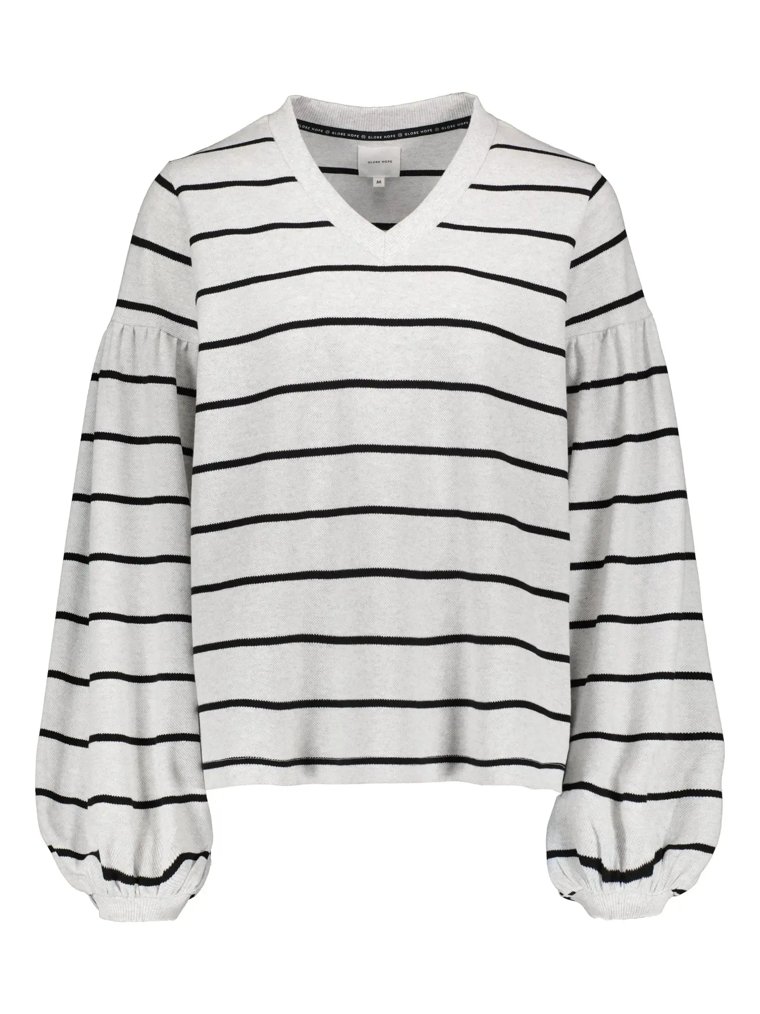 LOMPOLO shirt, grey striped sold by Globe Hope product image thumbnail 2