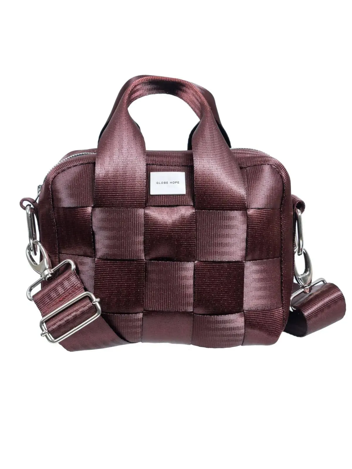 HILLA bag, burgundy sold by Globe Hope product image thumbnail 2