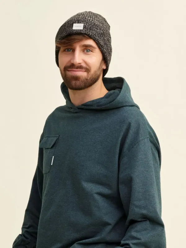 HANKI beanie, black melange sold by Globe Hope