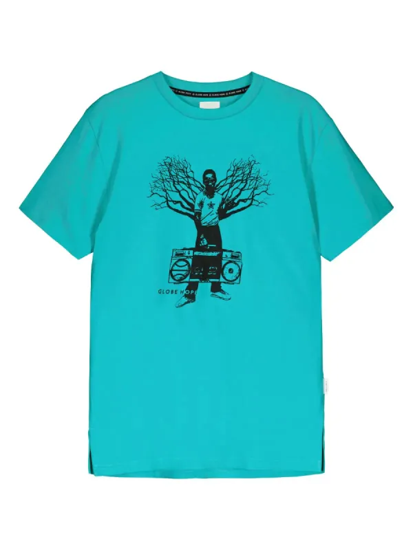 SMARAGDI t-shirt, turquoise sold by Globe Hope