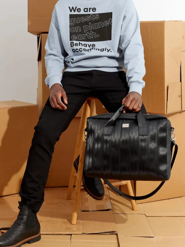 HYÖKY bag, black sold by Globe Hope