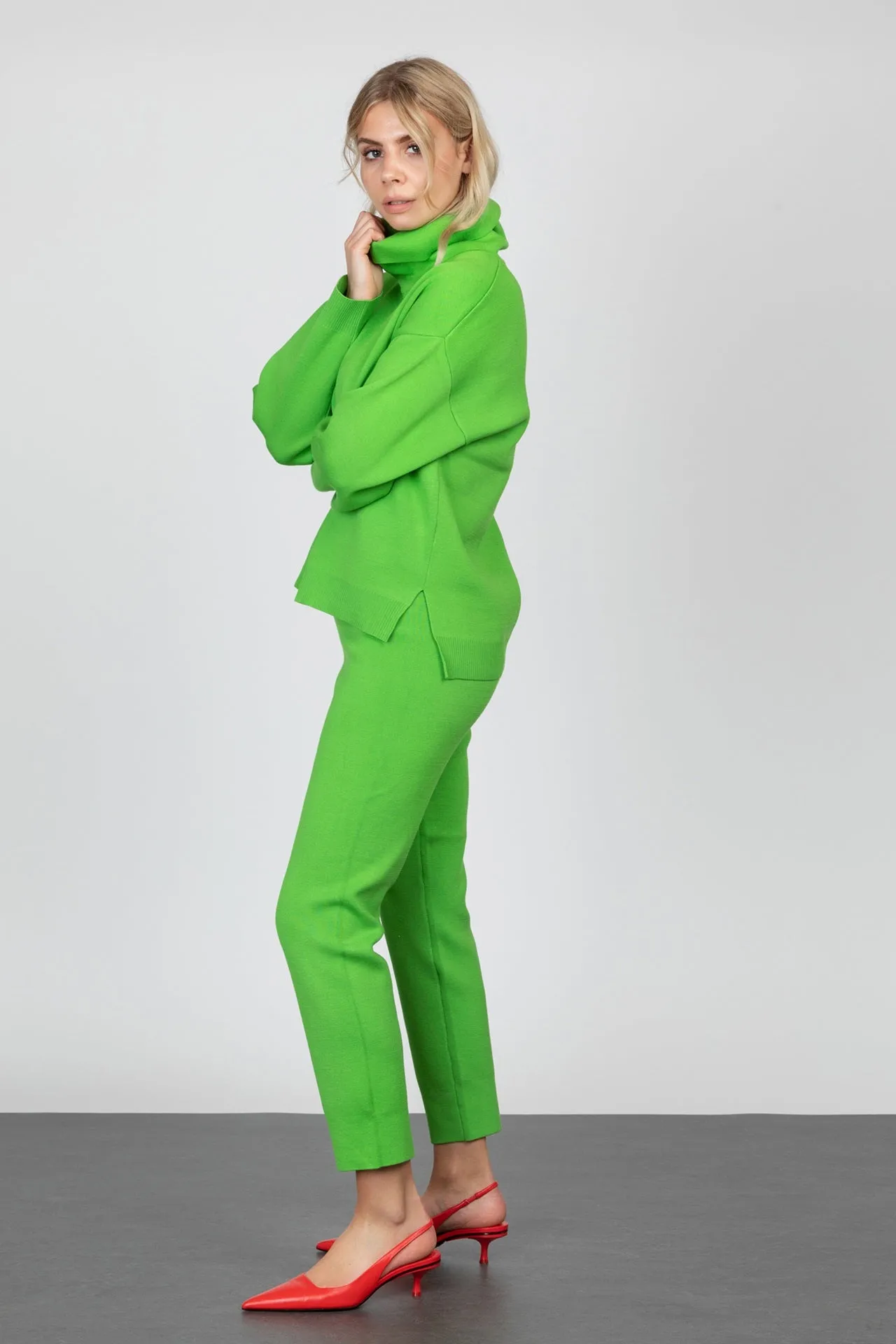 GOMAYE GMSONNY LONG KNITWARE TROUSERS GRASS GREEN sold by Gomaye product image thumbnail 4