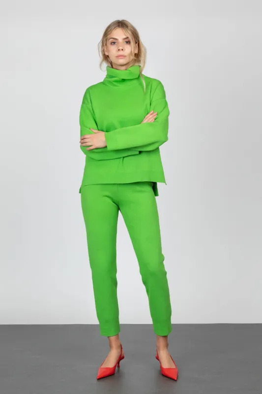 GOMAYE GMSONNY LONG KNITWARE TROUSERS GRASS GREEN sold by Gomaye