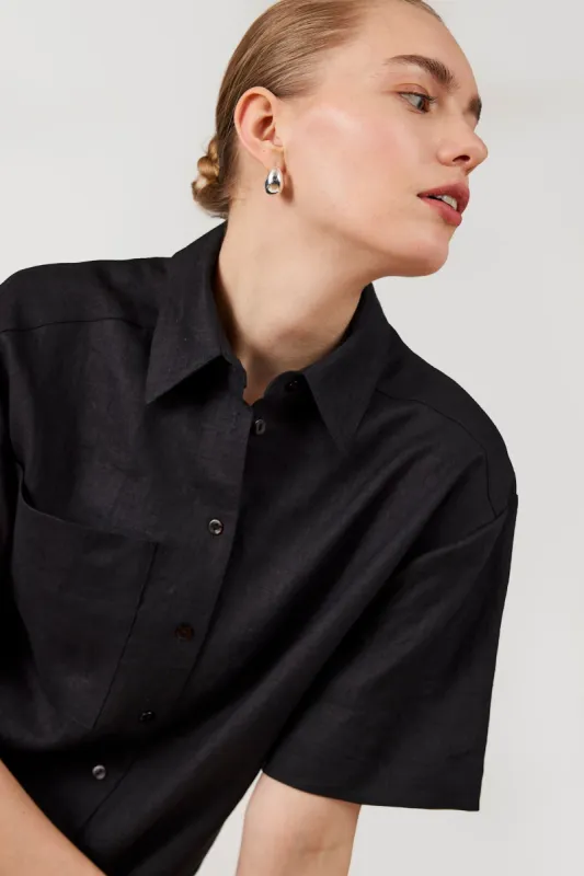 GOMAYE GMAURA SHIRT BLACK sold by Gomaye