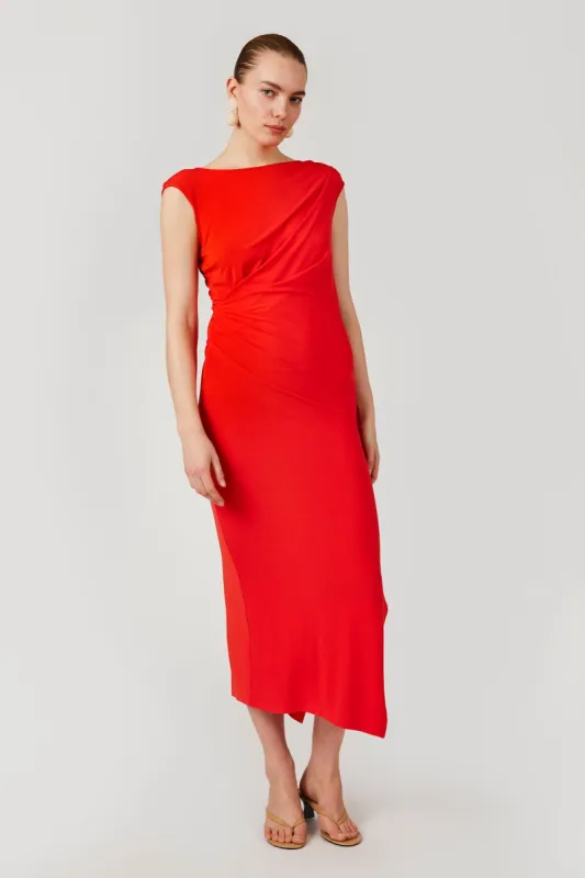 GOMAYE GMLEX DRESS SCARLET RED sold by Gomaye